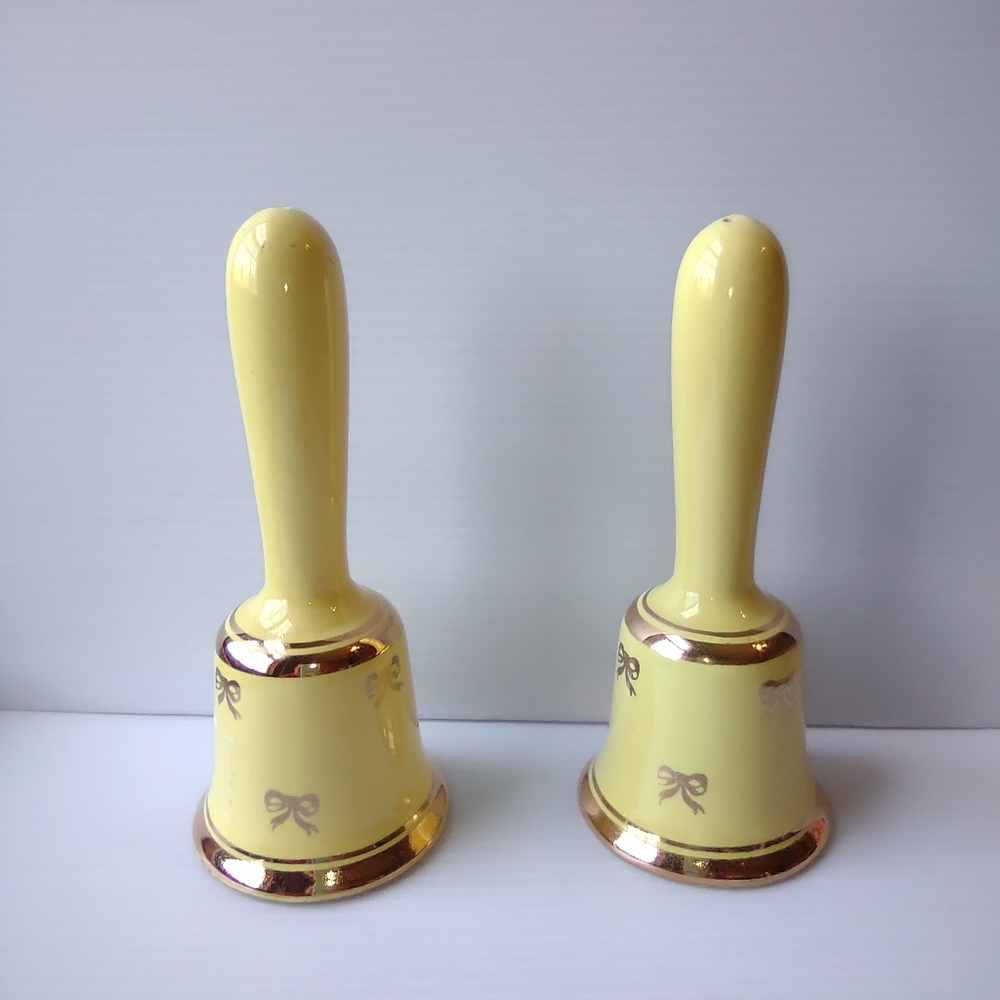 Antique Bell salt and pepper shakers